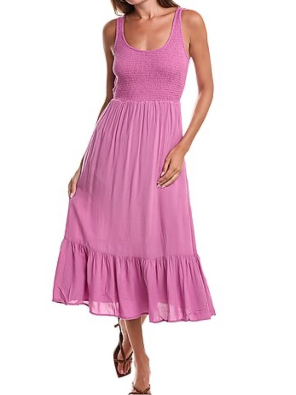 Saltwater Luxe Twisted Midi Dress